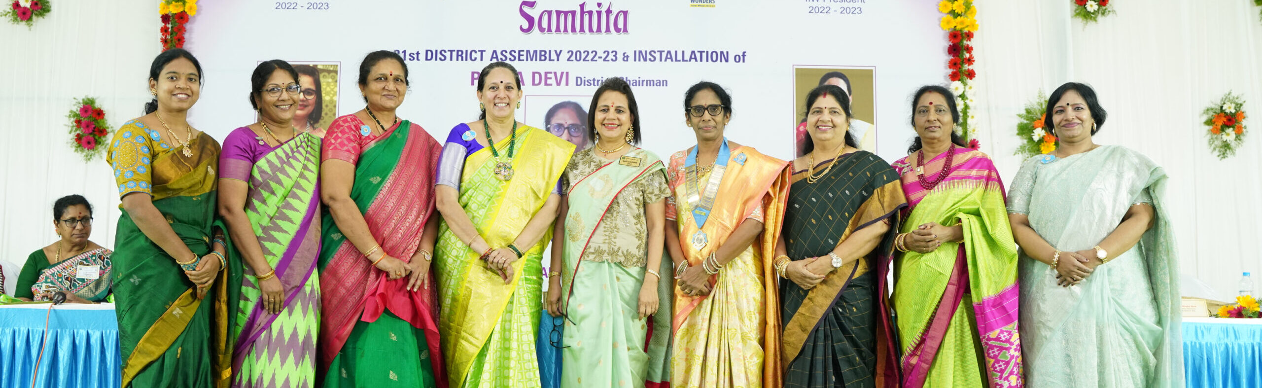 Team 2022-23 with IIW treasurer Sarita Lunani