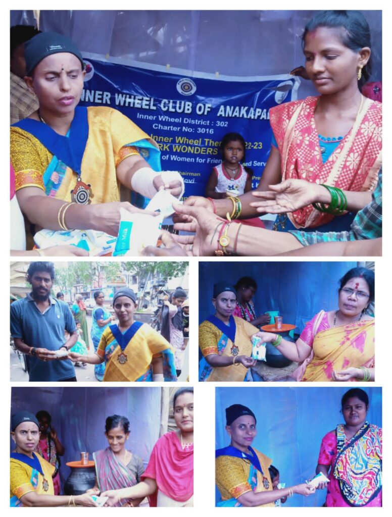 Distributed butter milk packets to public