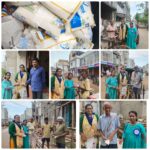 Distributed butter milk packets to all people