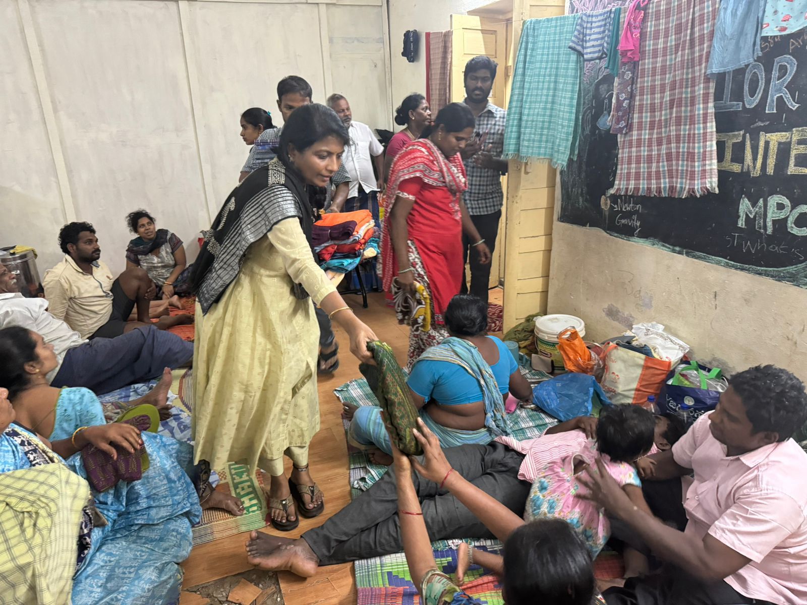 Sponsored clothes for flood victims resided in Rehabilitation centres